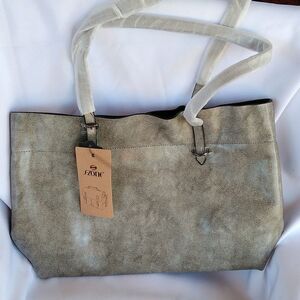 S-Zone leather tote 